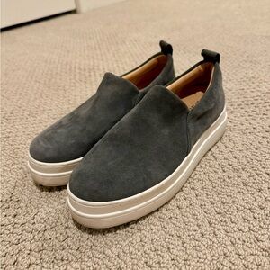 J. Slide grey slip-ons Size 7